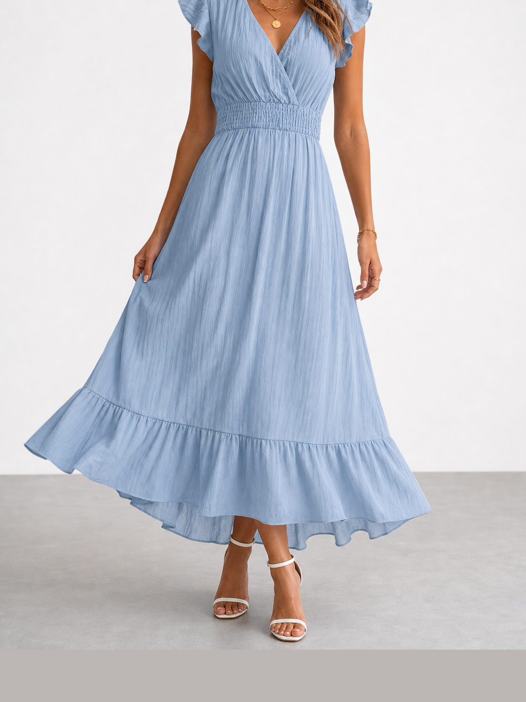 Clara | Vestido midi fluido elegante