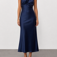 Violeta | Vestido midi de cuello halter