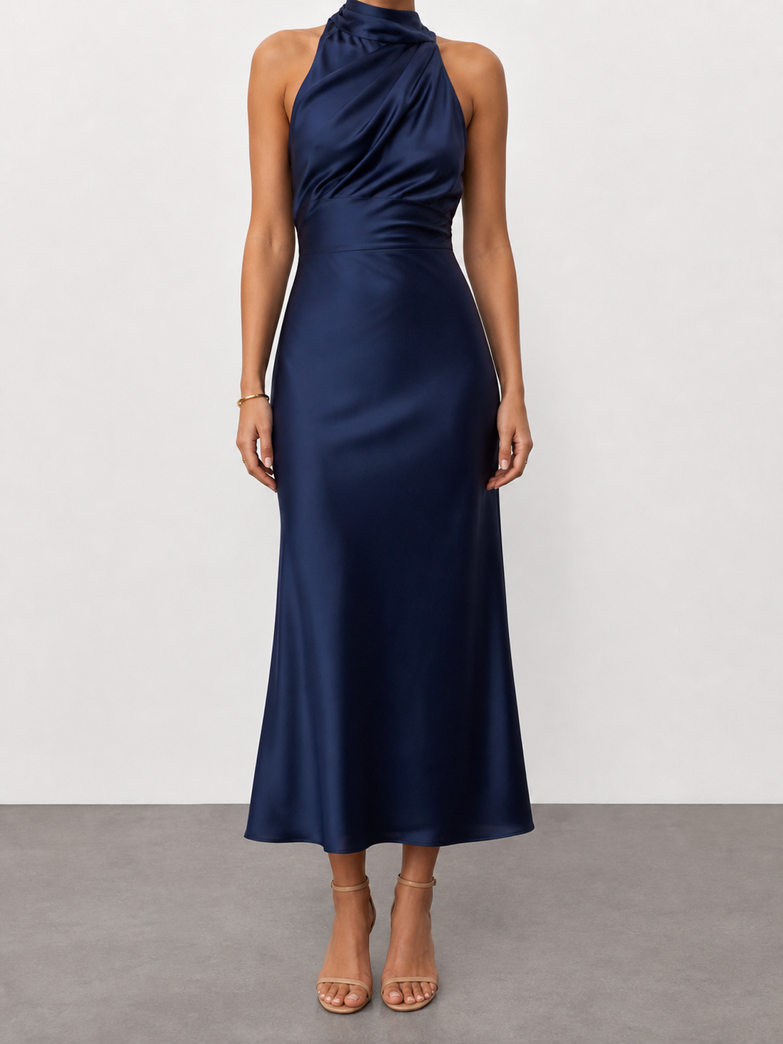 Violeta | Vestido midi de cuello halter