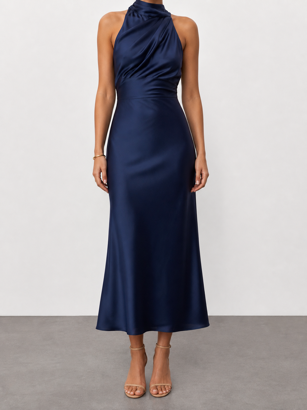 Violeta | Vestido midi de cuello halter