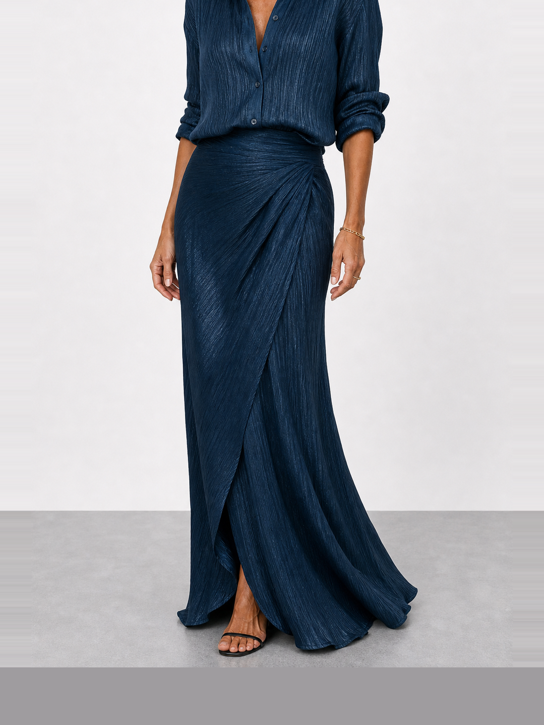 Claudia | Conjunto de lino con blusa