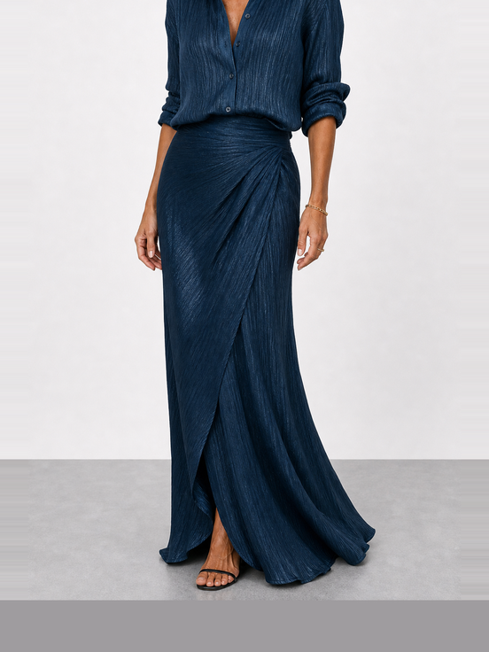 Claudia | Conjunto de lino con blusa
