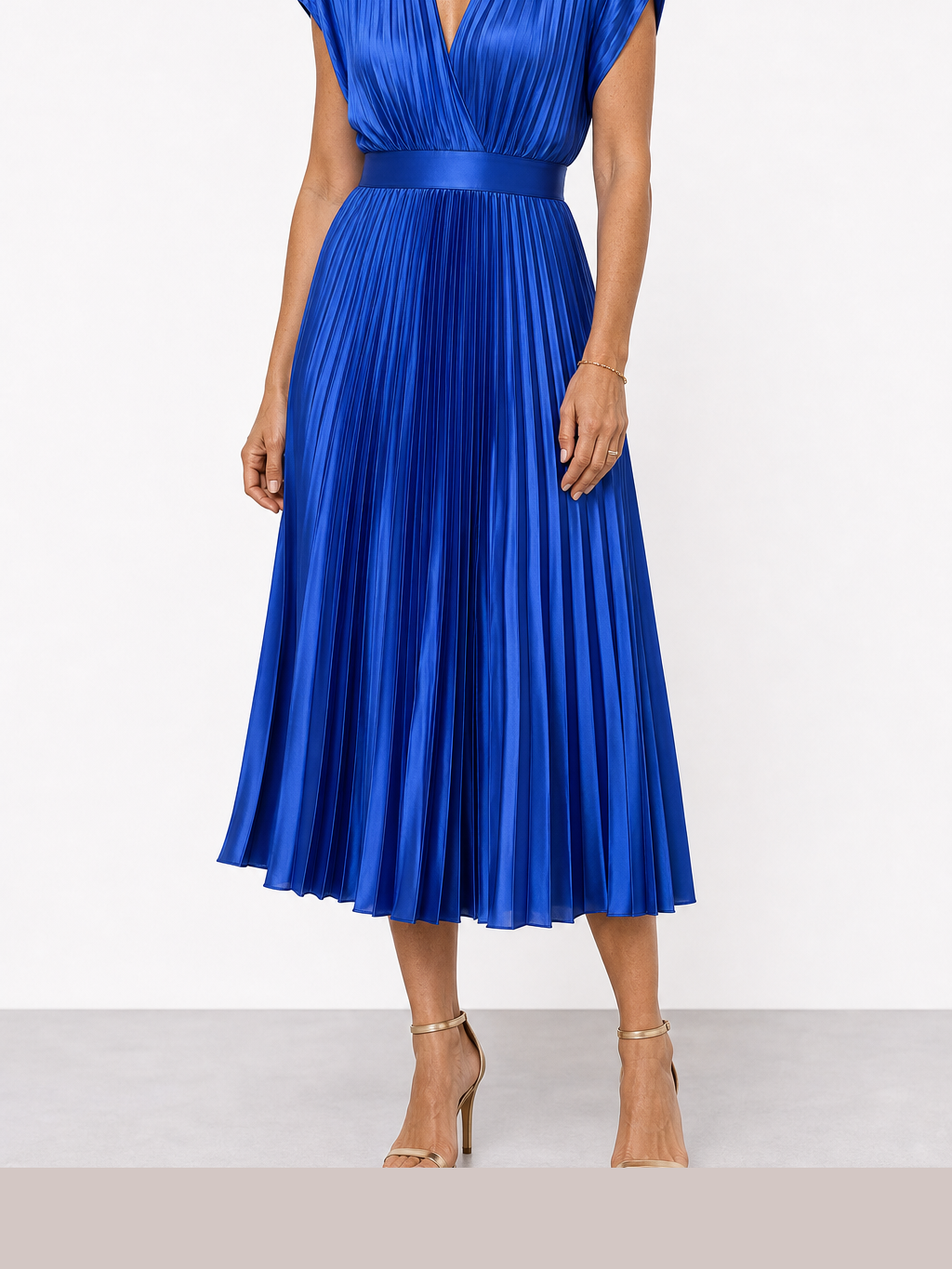 Marina | Vestido midi plisado atemporal