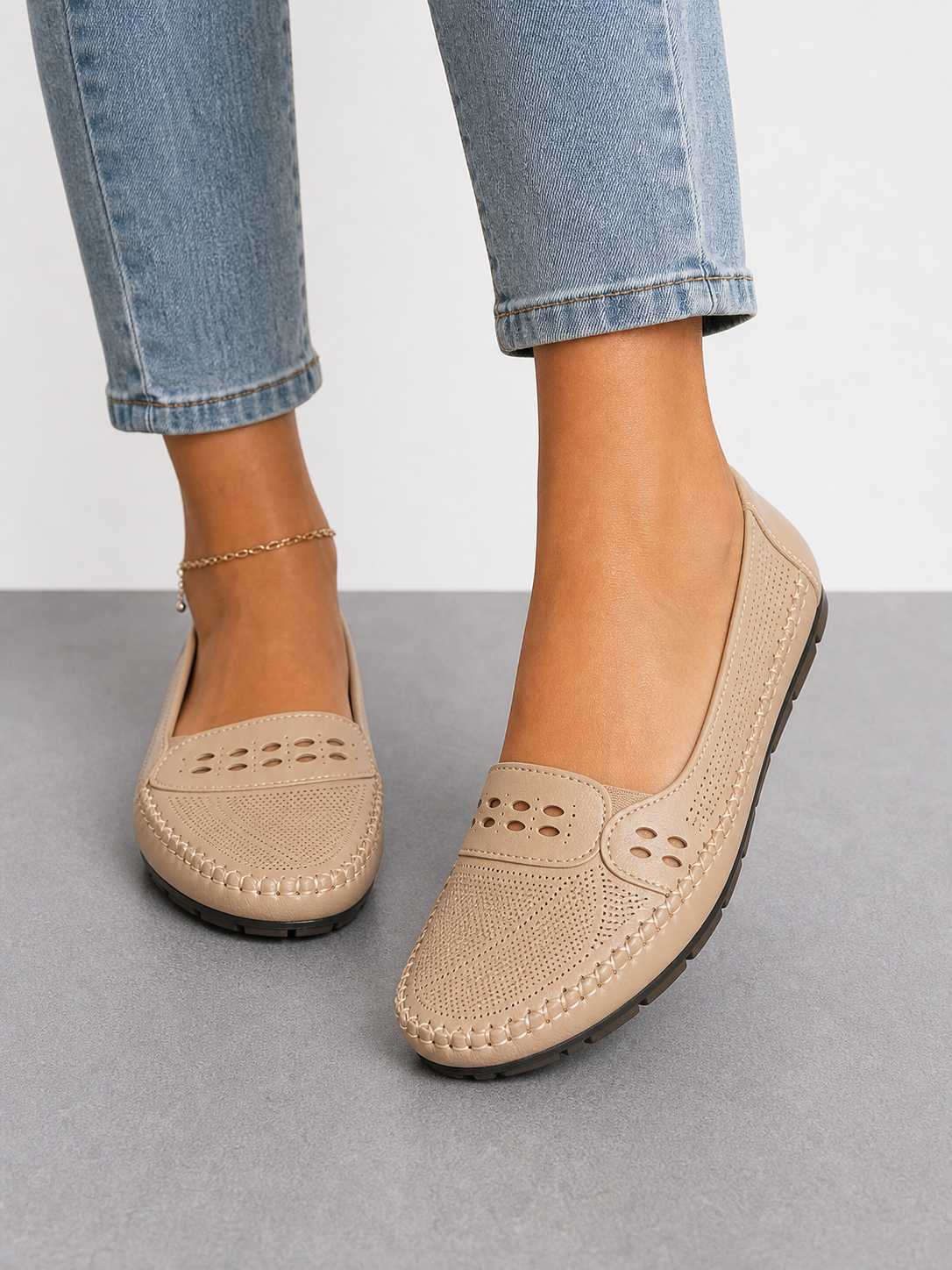 Ariadna | Mocasines cómodos con detalles trenzados