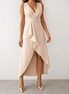 Carlota | Vestido midi cruzado con escote en V