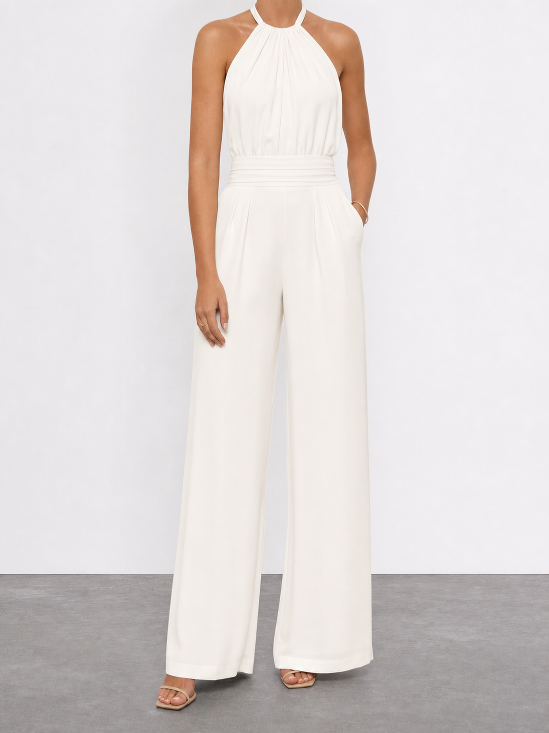 Viviana | Mono largo elegante de cuello halter