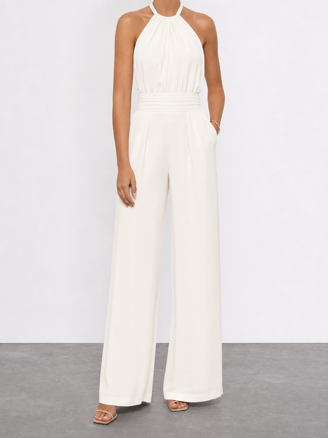Viviana | Mono largo elegante de cuello halter