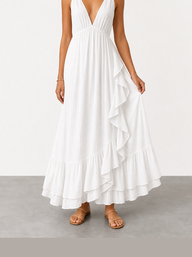 Fabiola | Vestido boho con volantes