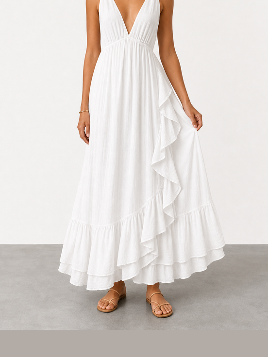 Fabiola | Vestido boho con volantes