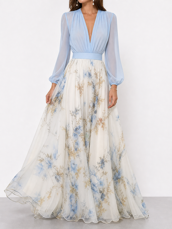 Penélope | Vestido largo floral elegante