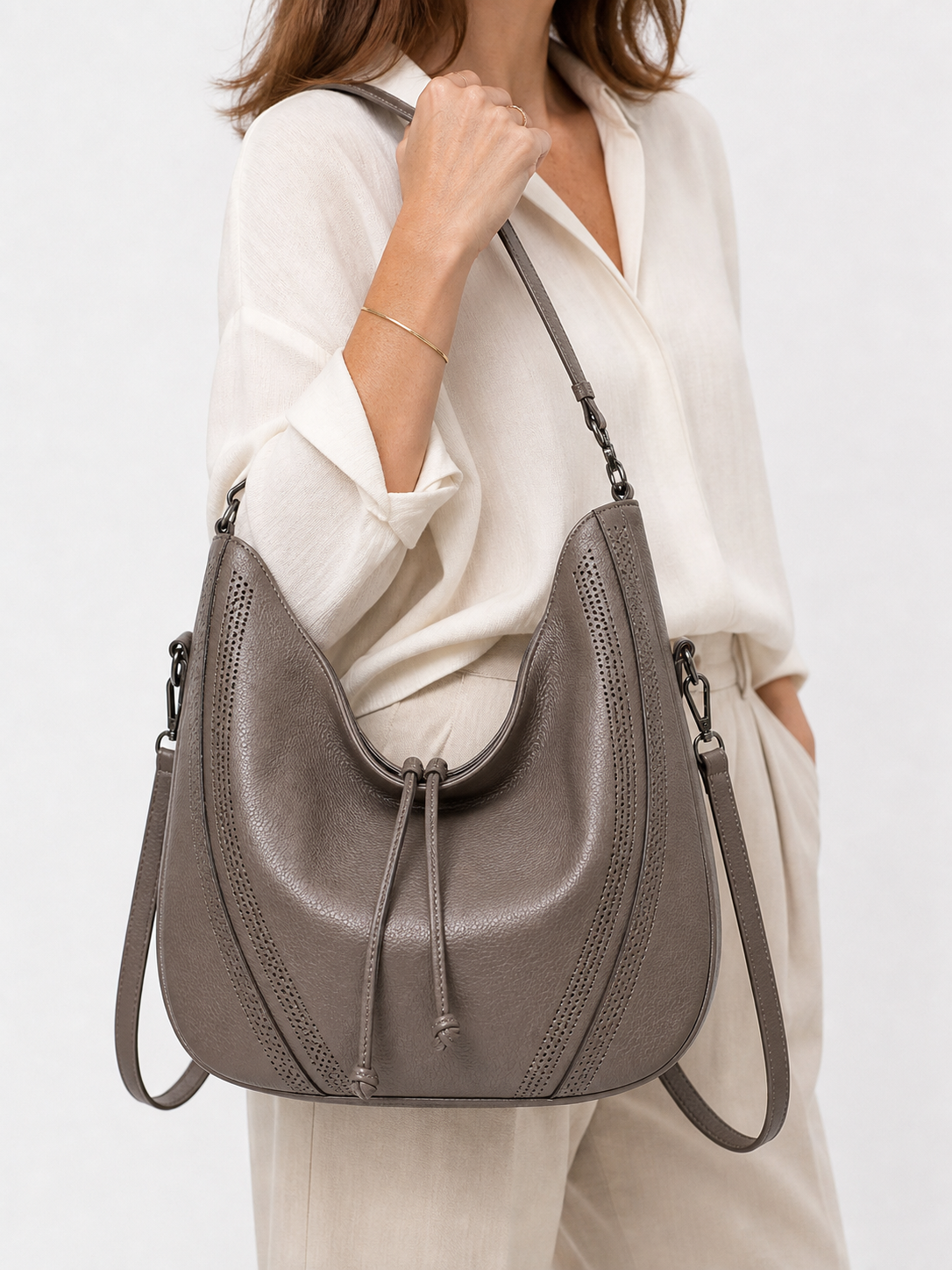 Brunilda | Bolso saco elegante de estilo vintage