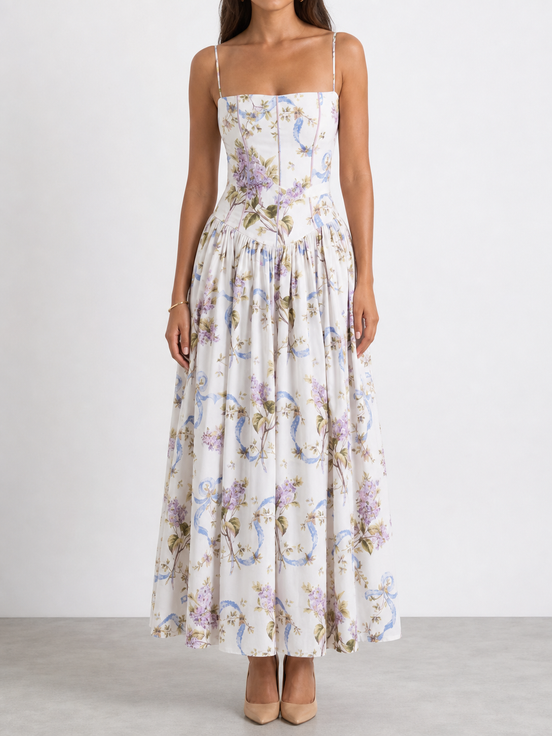 Adelisa | Vestido largo floral