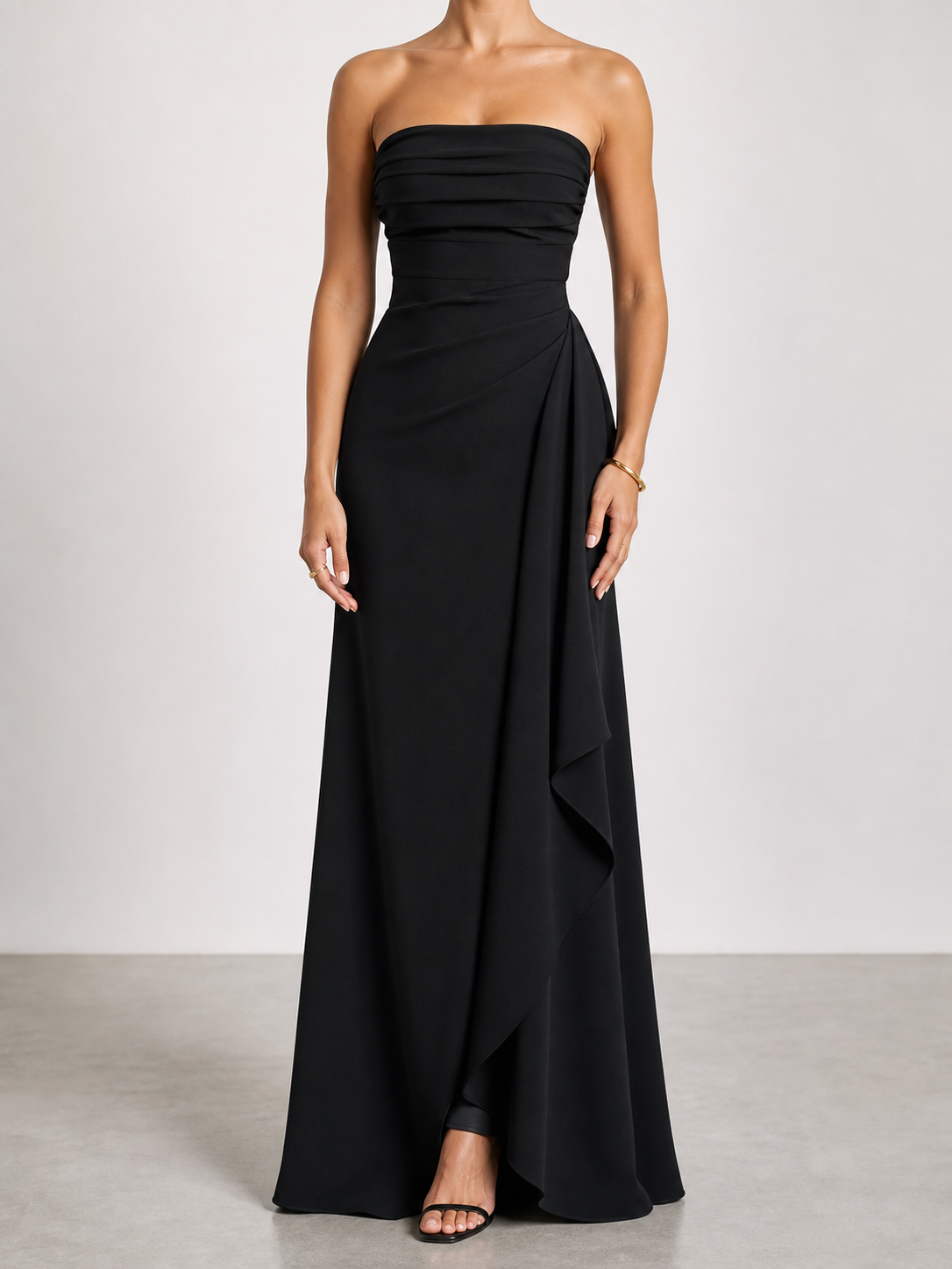 Mónica | Vestido largo de lujo sin tirantes