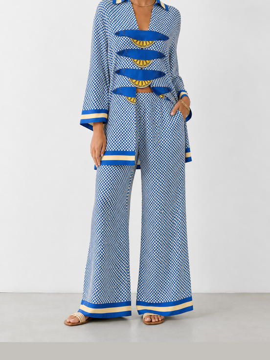 Rosaura | Conjunto estampado de dos piezas