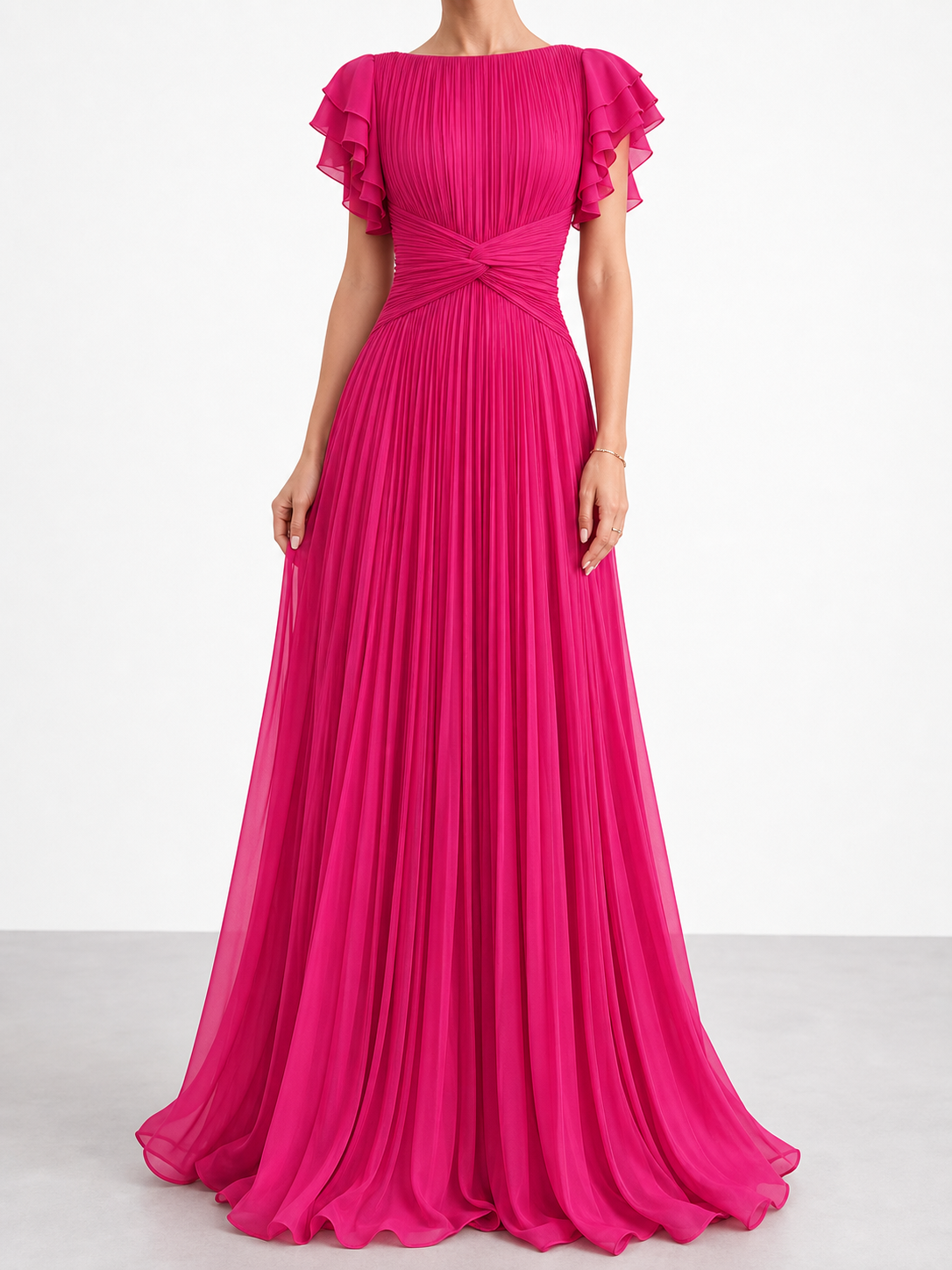Águeda | Vestido de fiesta plisado