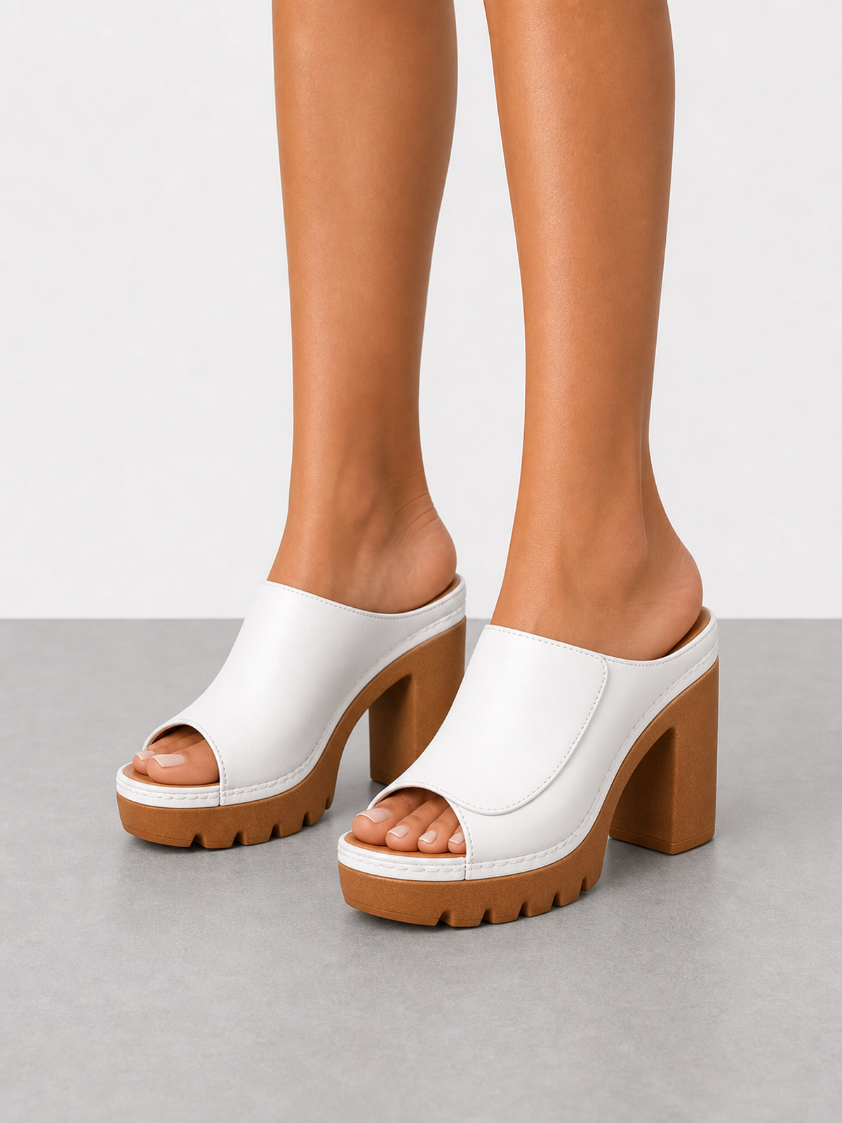 Silvia | Sandalias de tacón con plataforma
