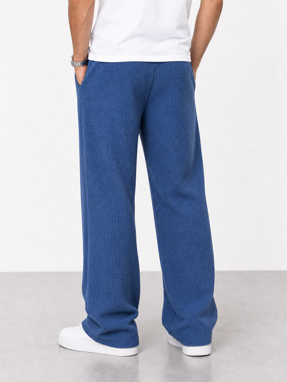 Lorenzo | Pantalones amplios con textura de nido de abeja
