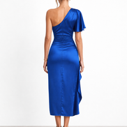 Tamara | Elegante vestido midi de satén