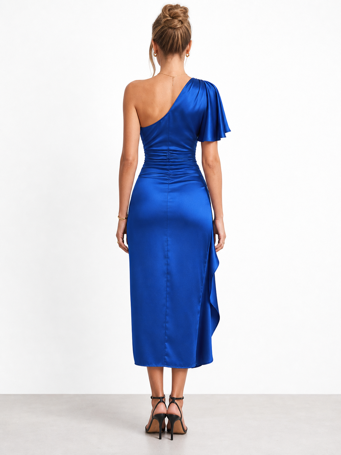 Tamara | Elegante vestido midi de satén