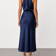 Violeta | Vestido midi de cuello halter