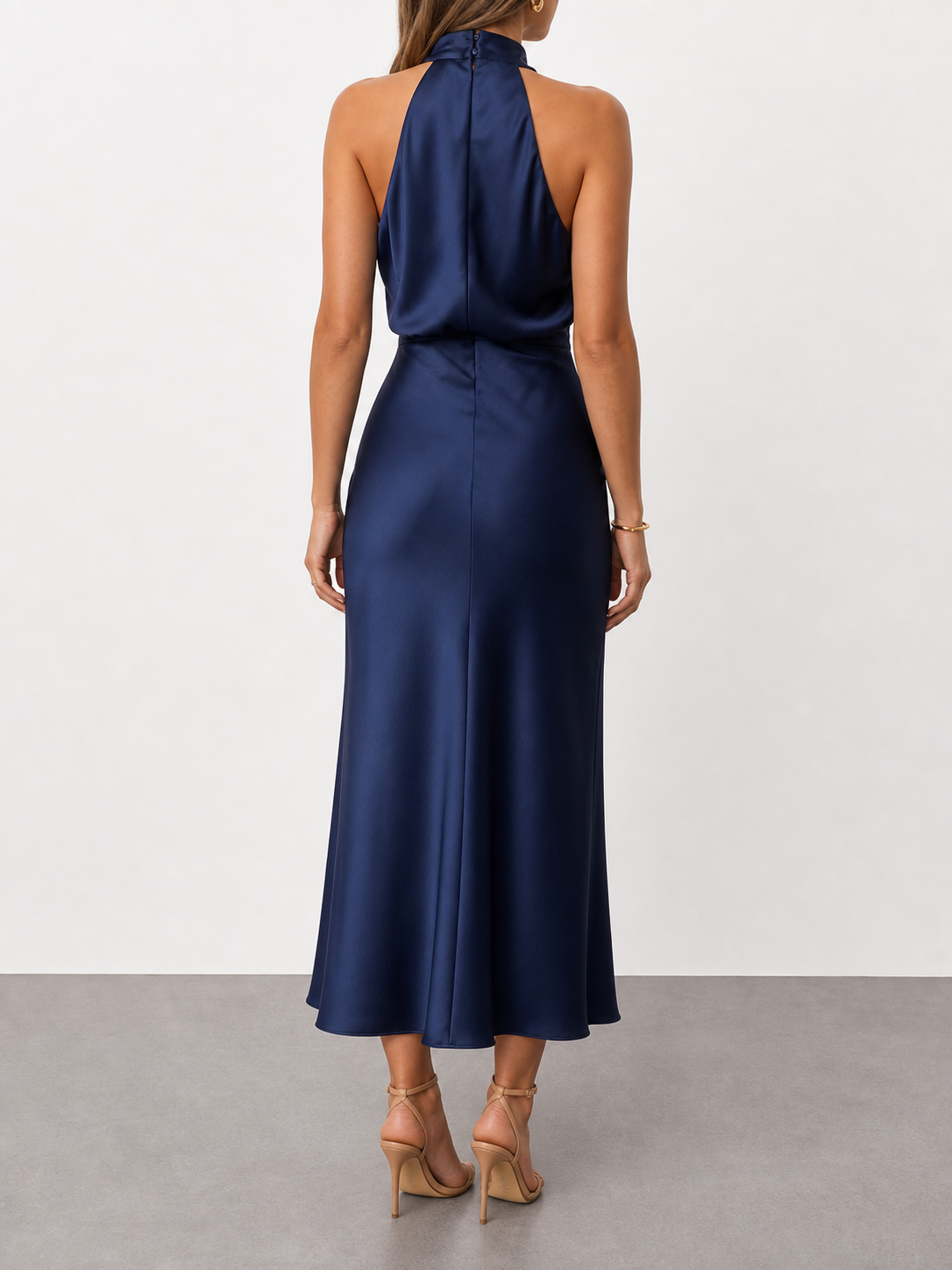 Violeta | Vestido midi de cuello halter