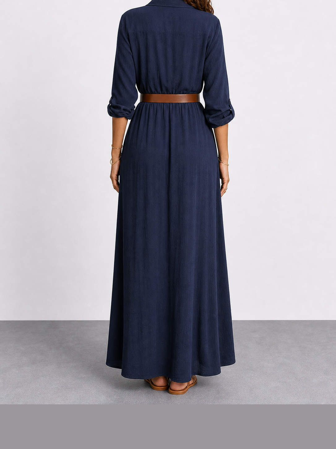 Clara | Vestido largo drapeado