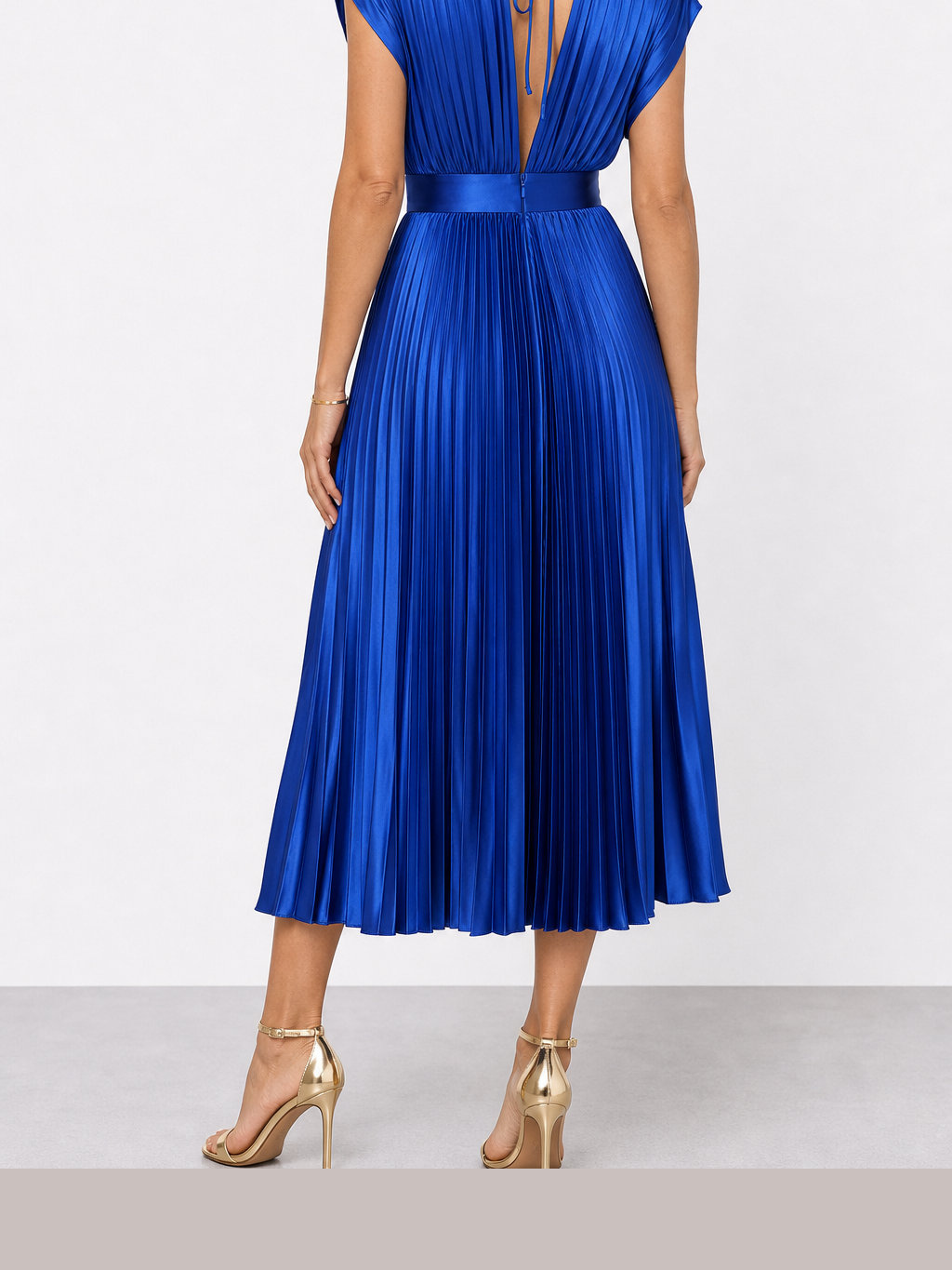 Marina | Vestido midi plisado atemporal