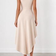 Carlota | Vestido midi cruzado con escote en V