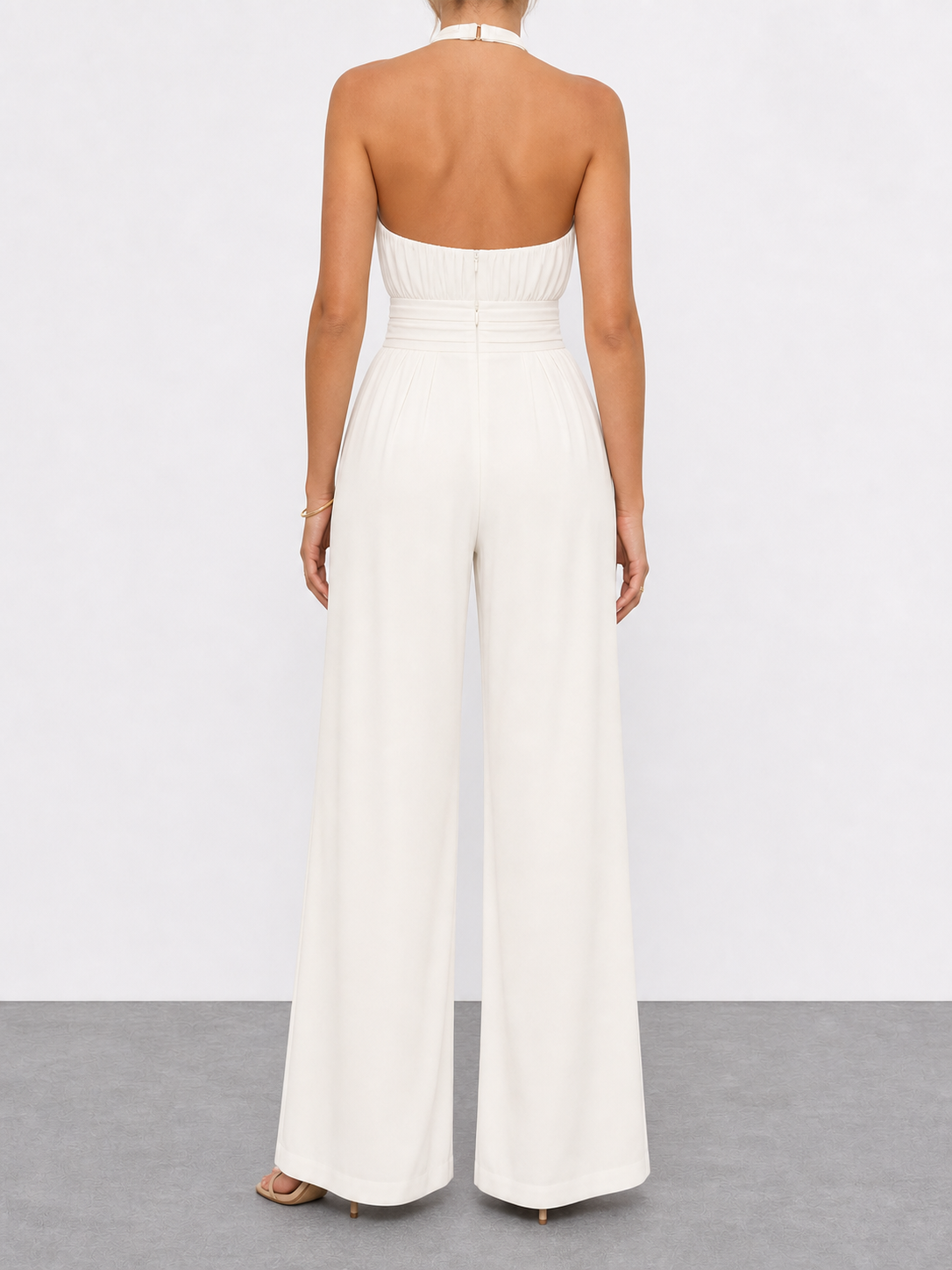 Viviana | Mono largo elegante de cuello halter