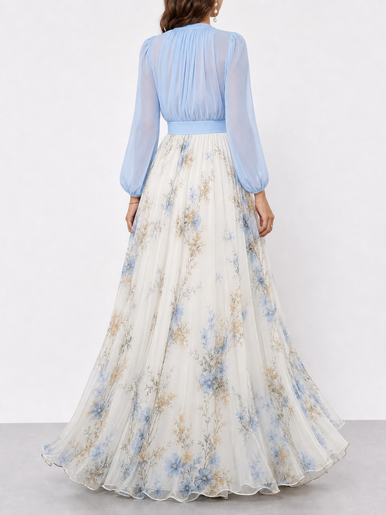 Penélope | Vestido largo floral elegante