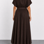 Laura | Vestido largo drapeado