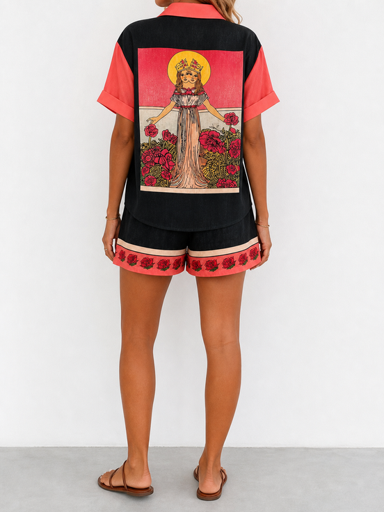 Constanza | Conjunto estampado de dos piezas