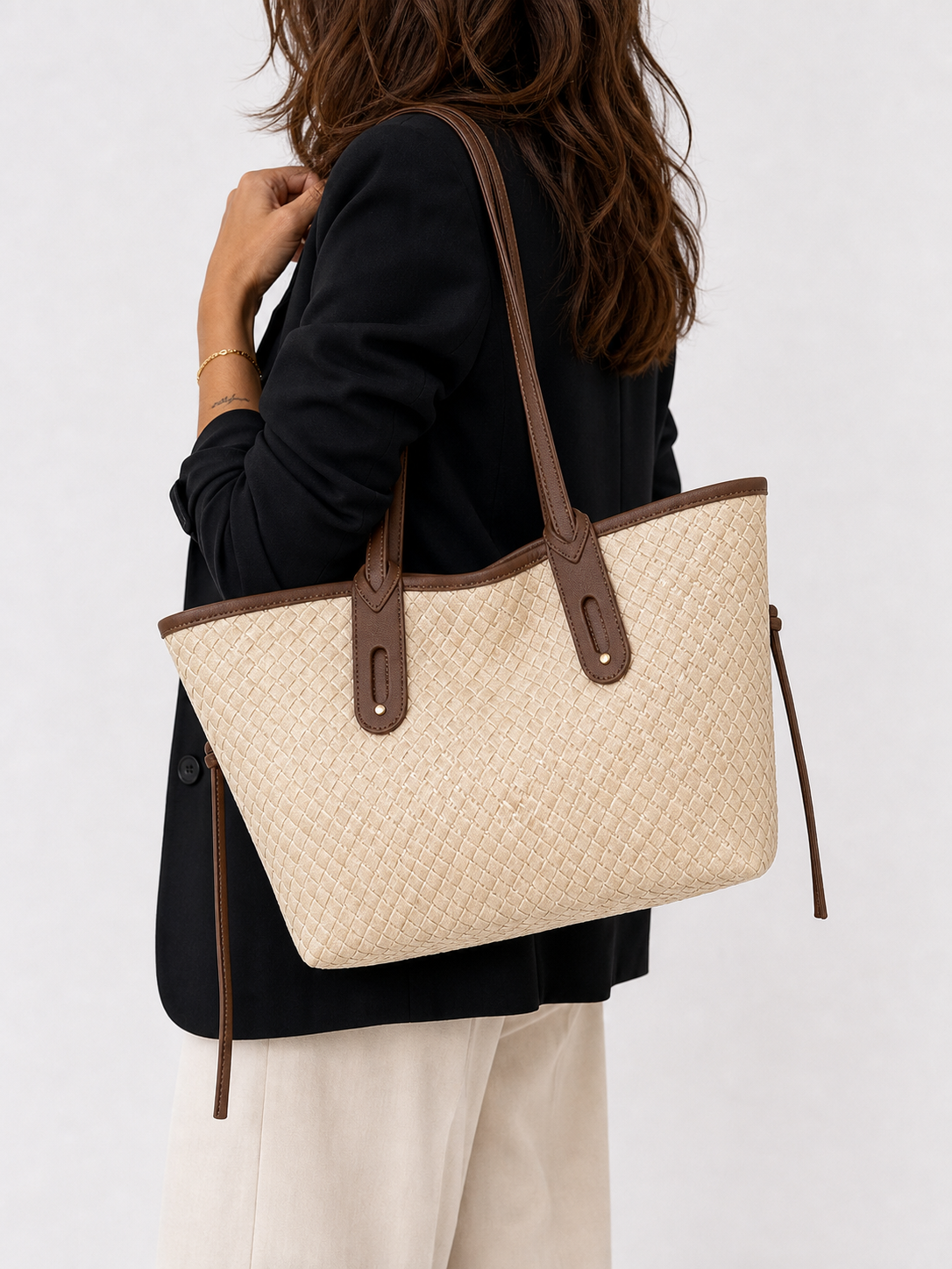Sara | Bolso tote trenzado elegante