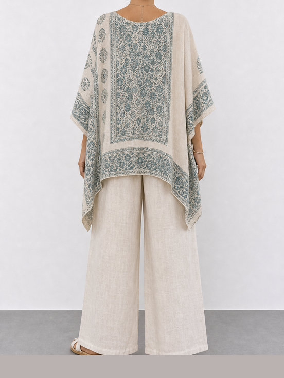 Elodia | Conjunto de lino de estilo mediterráneo