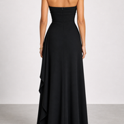 Mónica | Vestido largo de lujo sin tirantes