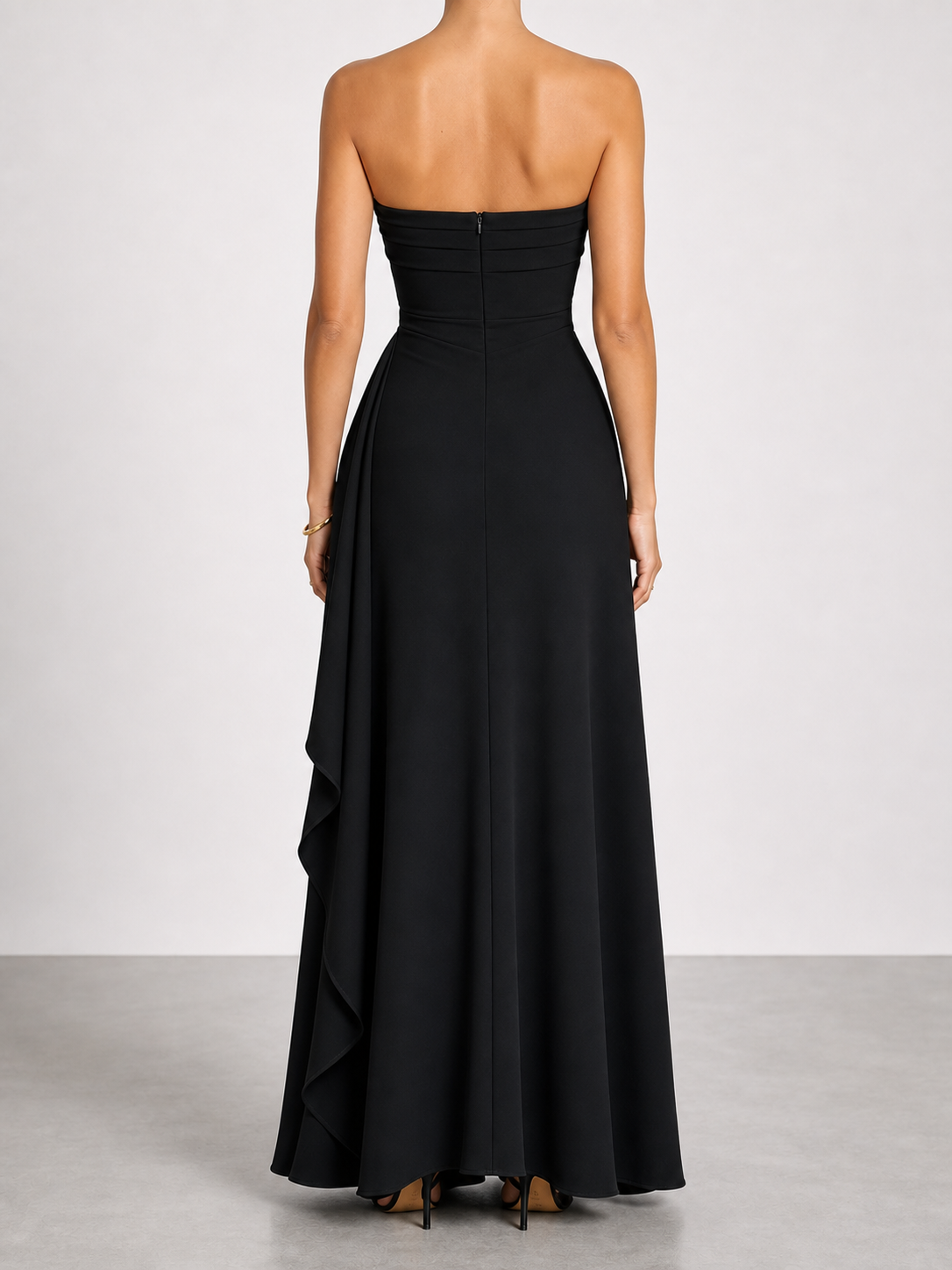 Mónica | Vestido largo de lujo sin tirantes