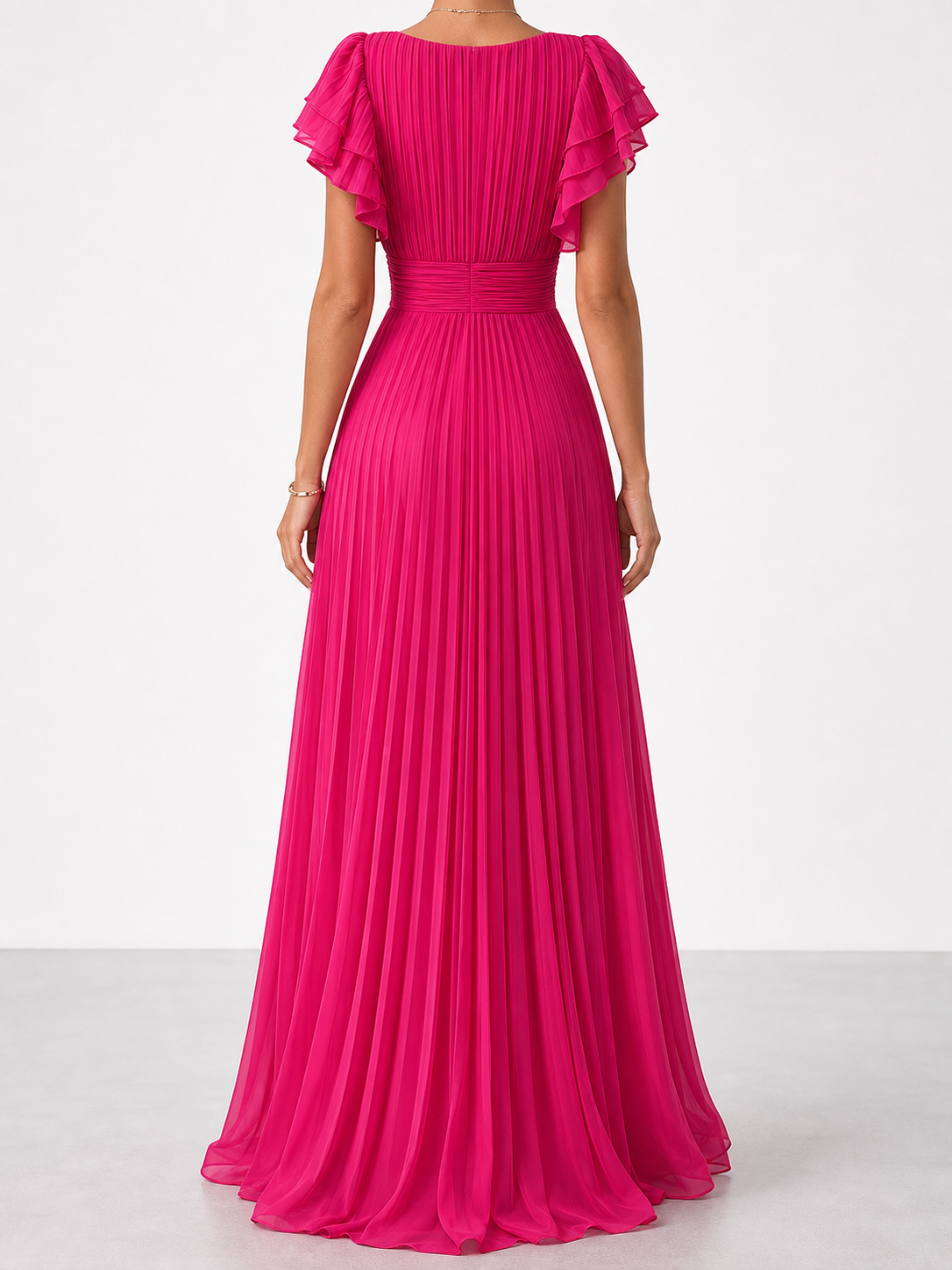 Águeda | Vestido de fiesta plisado