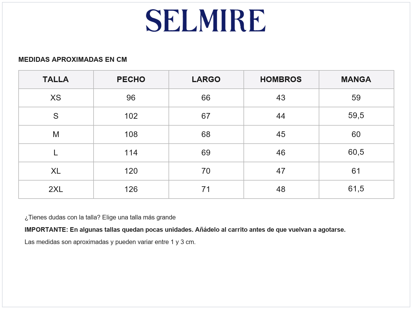 Guía de tallas de Jorge | Camisa elegante de lino