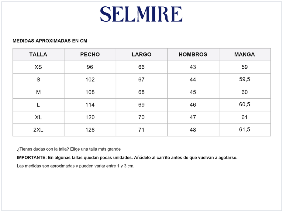 Guía de tallas de Jorge | Camisa elegante de lino