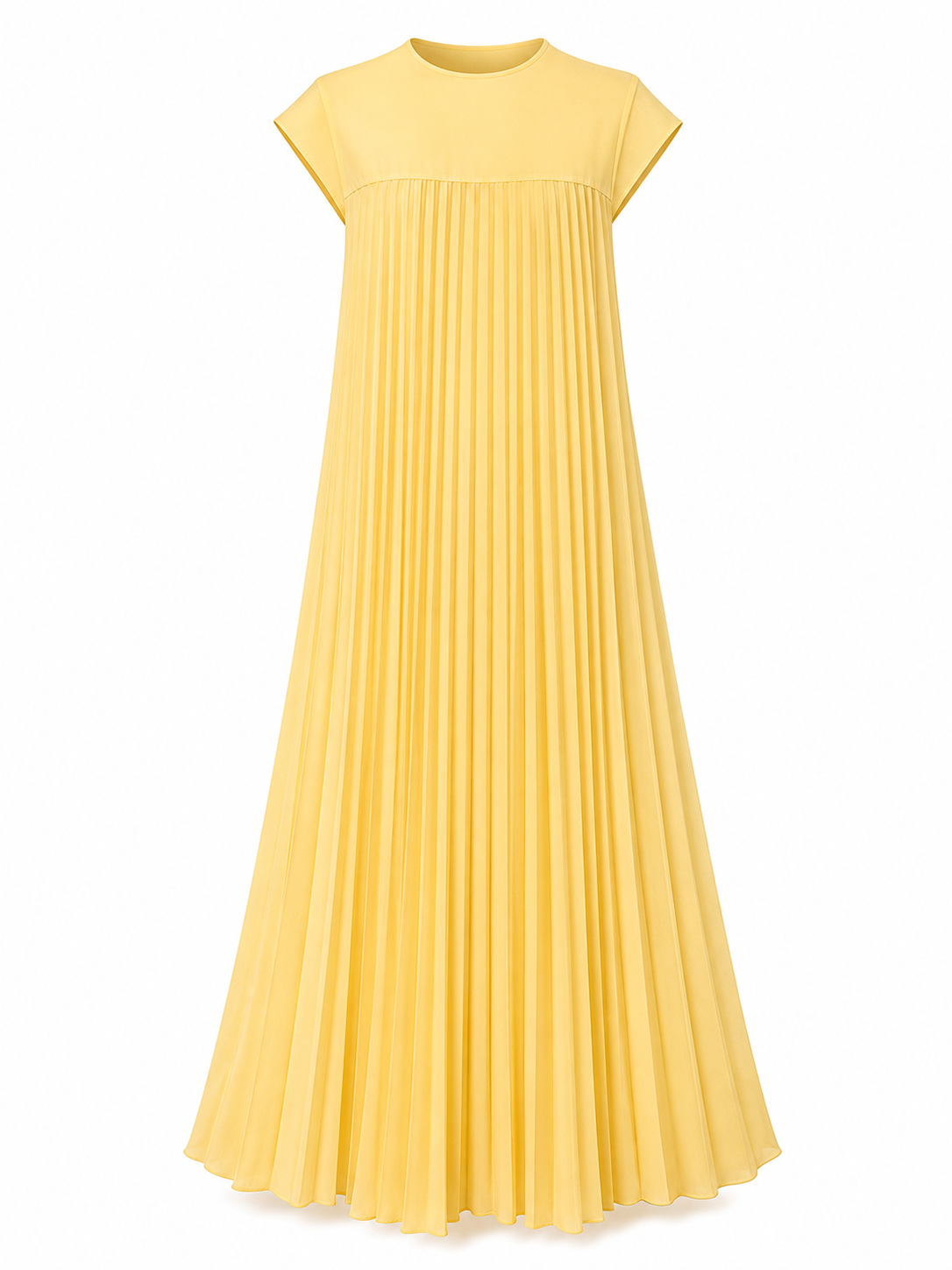 Inés | Vestido plisado sin mangas