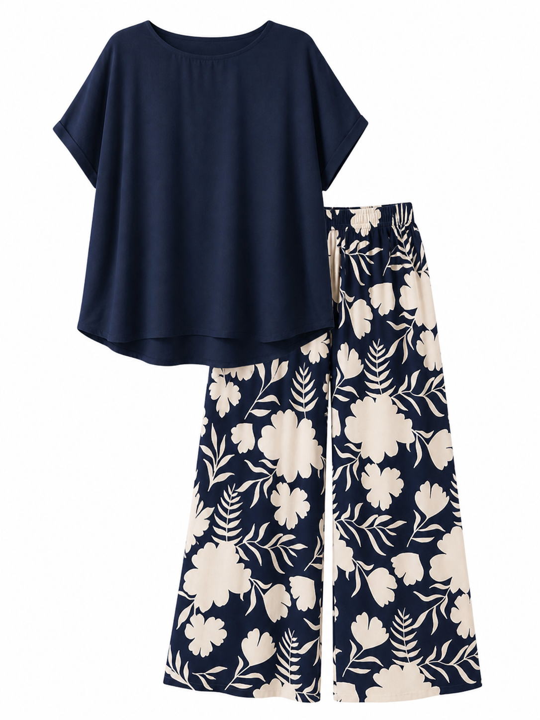 Andrea | Conjunto floral de dos piezas