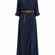 Clara | Vestido largo drapeado