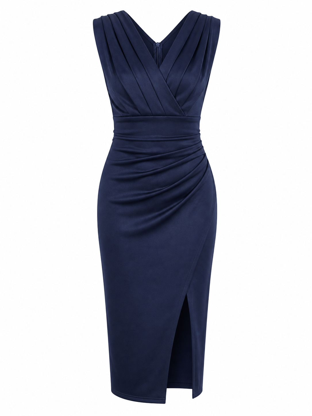Maite | Elegante vestido con escote en V y abertura