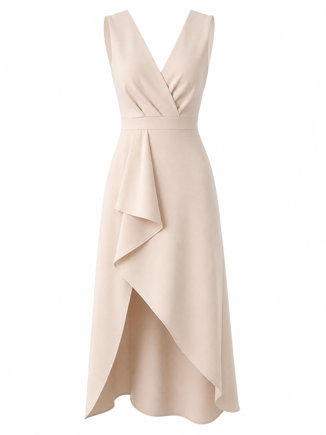 Carlota | Vestido midi cruzado con escote en V