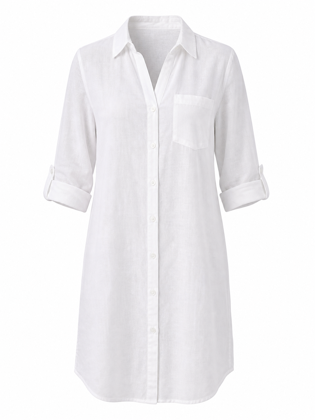 Celia | Vestido camisero de manga larga con cuello y botones