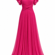 Águeda | Vestido de fiesta plisado