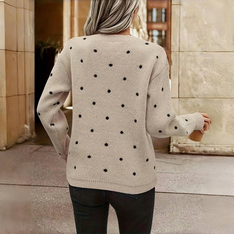 Clara | Jersey de punto con pequeños lunares