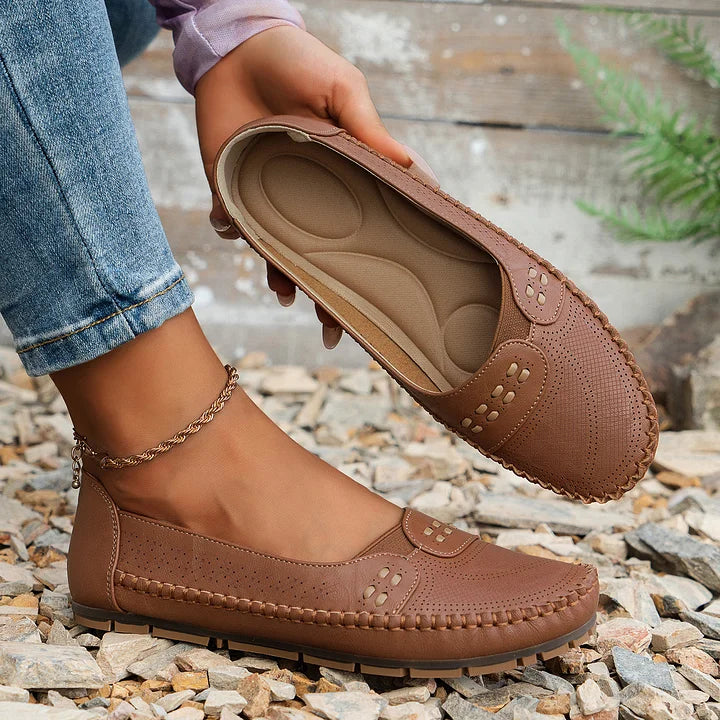 Ariadna | Mocasines cómodos con detalles trenzados