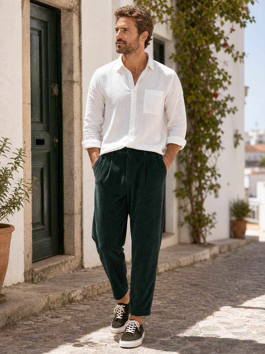 Máximo | Pantalones elegantes de pana