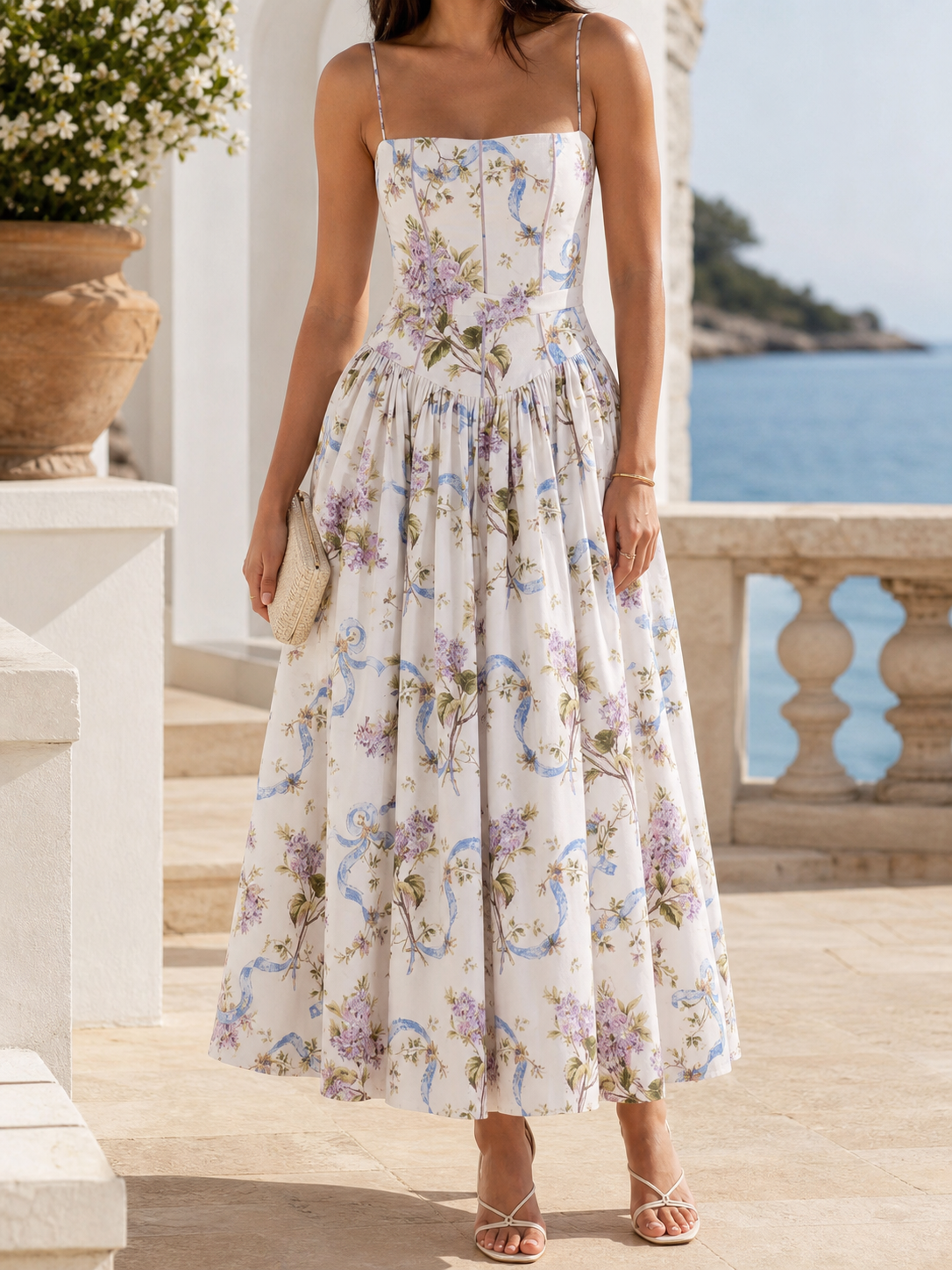 Adelisa | Vestido largo floral